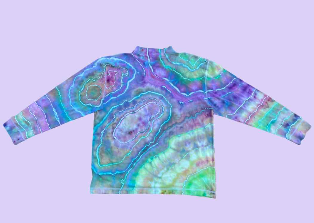 Jewel-Tone Tie Dye Nike Golf Longsleeve (XL)