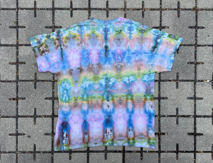 Jewel-Tone Tie Dye Online Ceramics "The Pumpkin Man" Tee (Large)