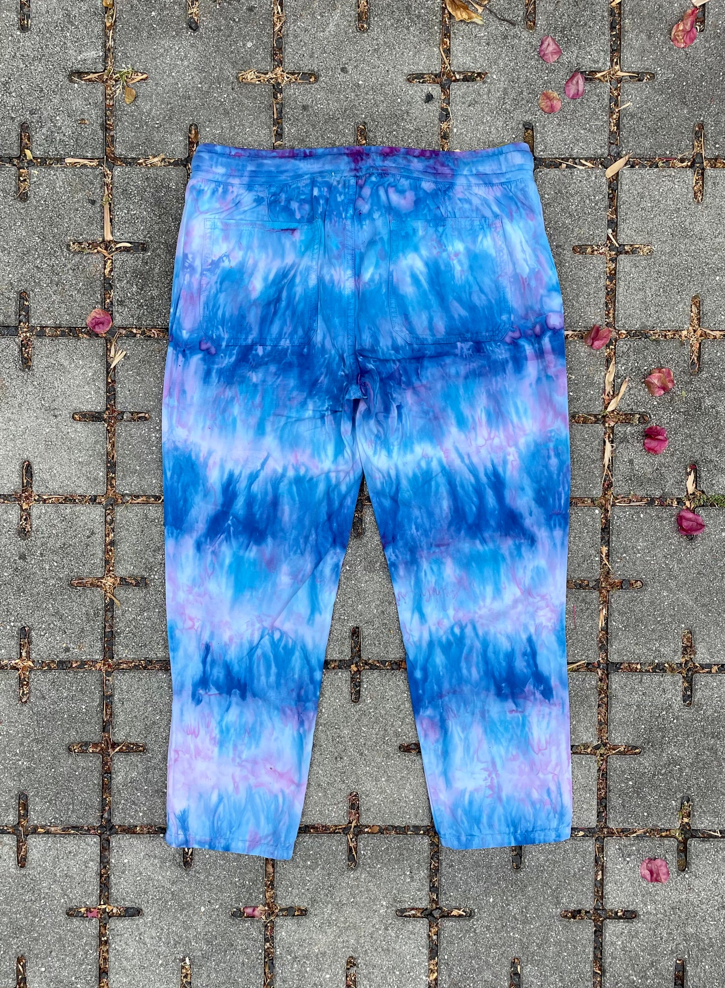 Tie Dye Women's James Perse 3/4 Length Linen Pants (Size 2)