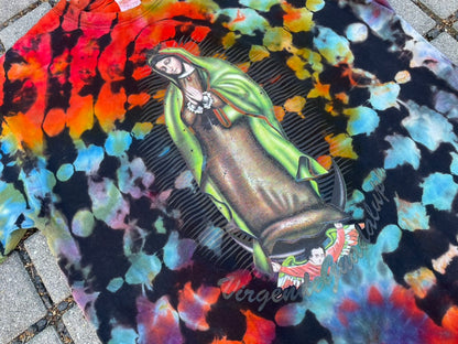 Rainbow Tie Dye Virgen de Guadalupe Tee