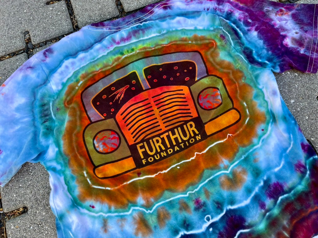 Rainbow Tie Dye Furthur Foundation 2020 Geode Tee (Small)