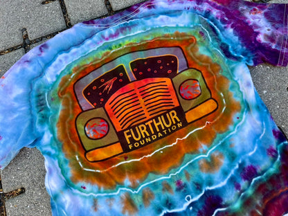 Rainbow Tie Dye Furthur Foundation 2020 Geode Tee (Small)