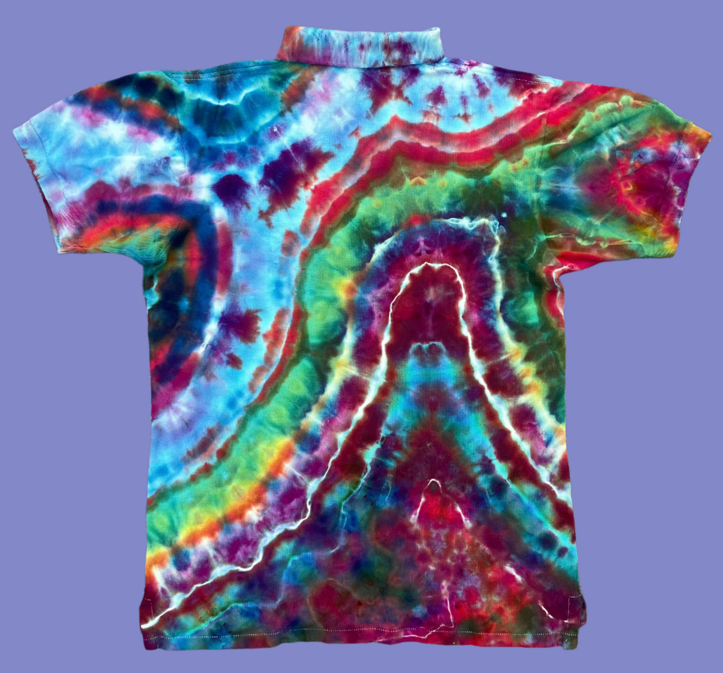 Rainbow Tie Dye Ralph Lauren Polo Shirt (Small)