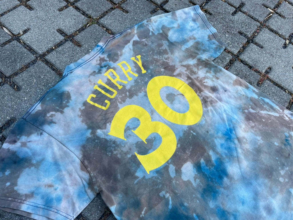 Tie Dye Golden State Warriors Steph Curry Tee (Medium)