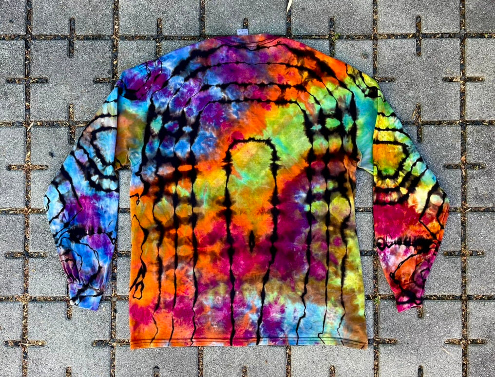 Rainbow Tie Dye Tahoe Longsleeve (Medium)