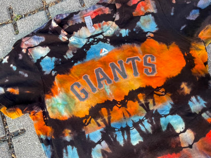 Sunset Tie Dye SF Giants Joe Panik Women's Tee (Large)