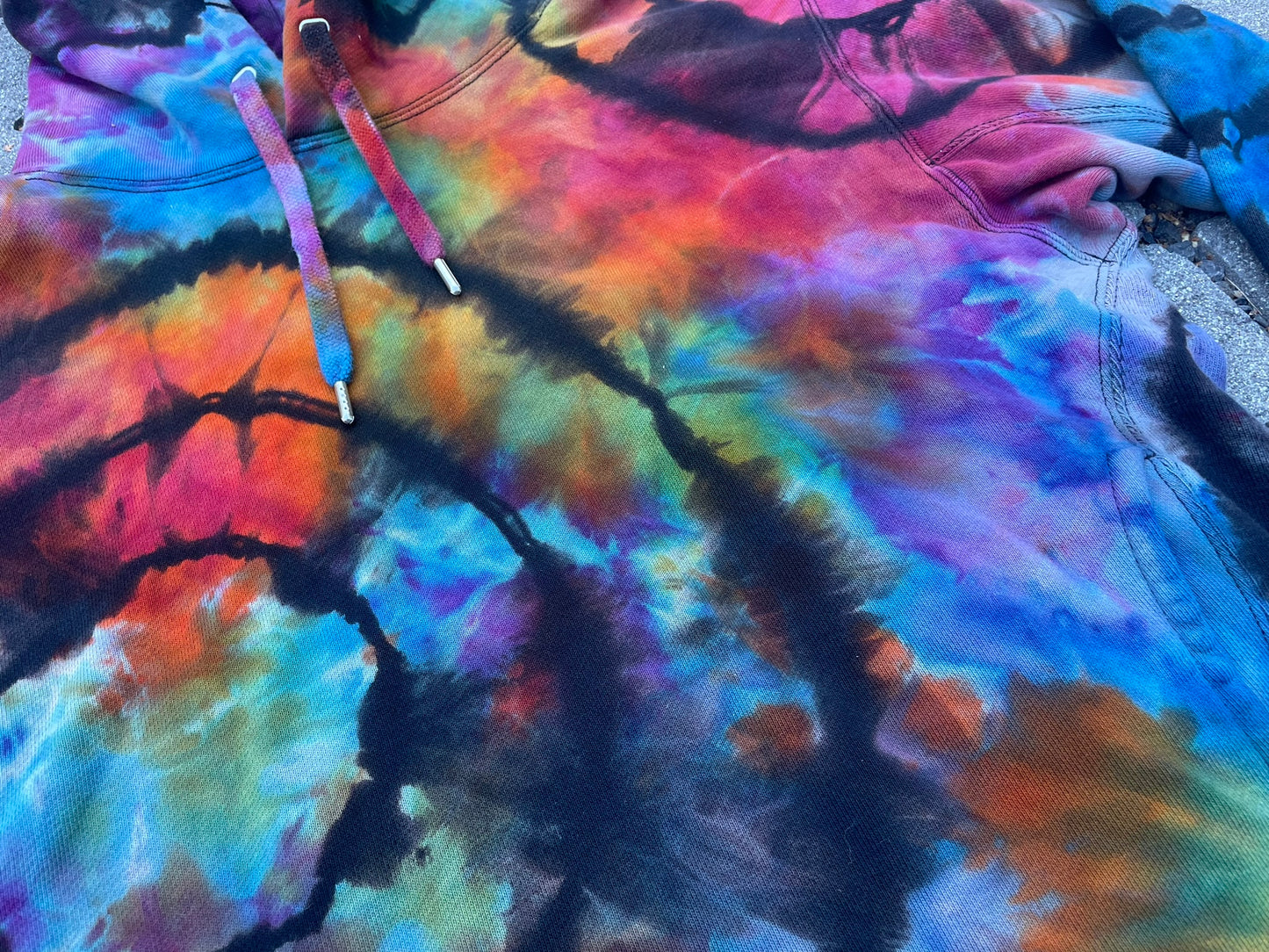 Rainbow Tie Dye Uniqlo X Christophe Lemaire Hoodie (Small)