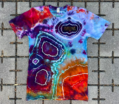 Rainbow Tie Dye Furthur Foundation 2020 Geode Tee (Small)