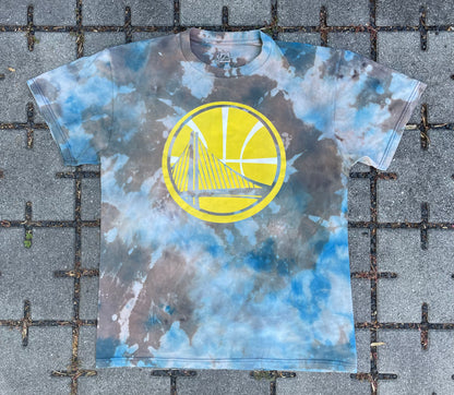 Tie Dye Golden State Warriors Steph Curry Tee (Medium)