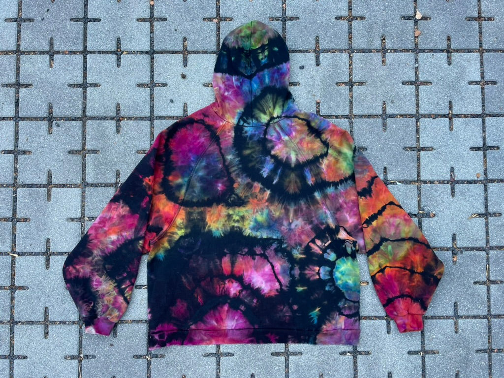 Rainbow Tie Dye Antwerp Belgium Raf SImons Archive Redux Hoodie