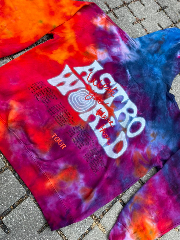 Astroworld wish you were here hoodie tie dye sale