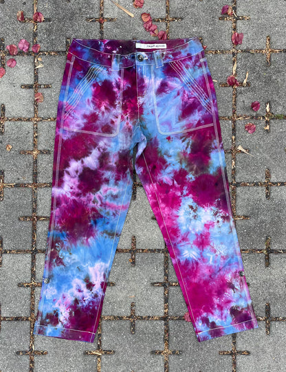 Tie Dye Women's DKNY 3/4 Length Pants (Size 6)