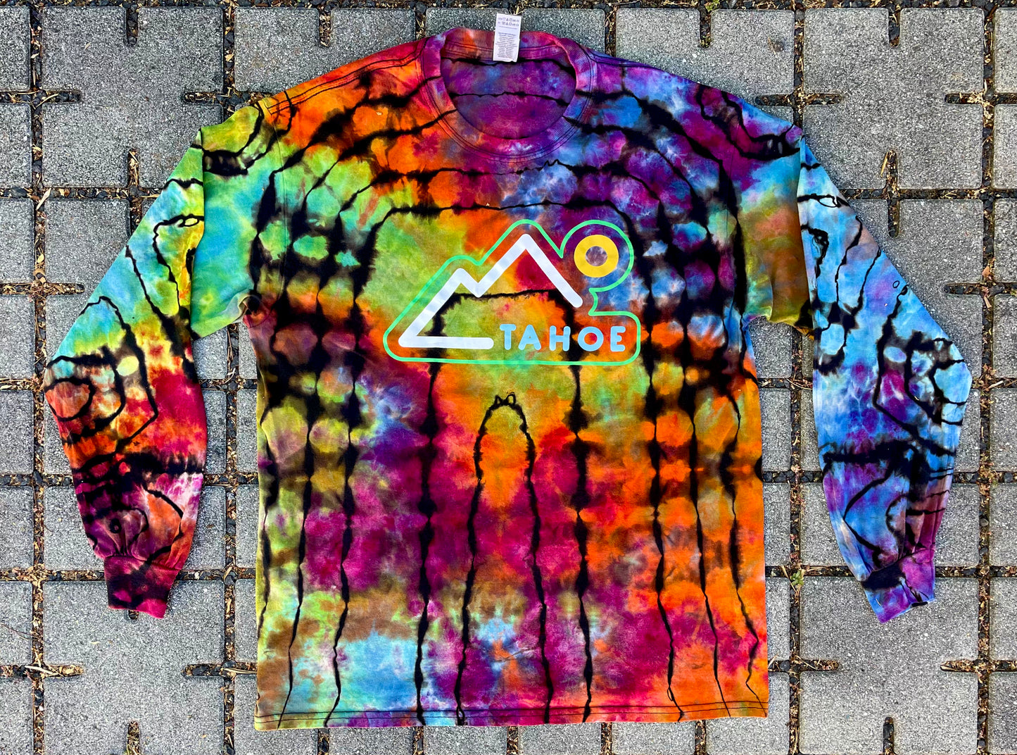 Rainbow Tie Dye Tahoe Longsleeve (Medium)