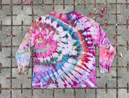 Jewel-Tone Tie Dye Levi's Long Sleeve (Medium)