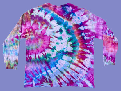 Jewel-Tone Tie Dye Levi's Long Sleeve (Medium)